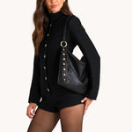 KYLE LRG - Black/Brushed Gold Red Zip-Hammitt-Renee Taylor Gallery
