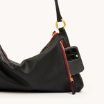 KYLE MED - Black/Brushed Gold Red Zip-Hammitt-Renee Taylor Gallery