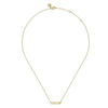 14K Yellow Gold MAMA Script Necklace - NK7109Y4JJJ-Gabriel & Co.-Renee Taylor Gallery