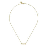 14K Yellow Gold MAMA Script Necklace - NK7109Y4JJJ-Gabriel & Co.-Renee Taylor Gallery