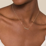 14K Yellow Gold MAMA Script Necklace - NK7109Y4JJJ-Gabriel & Co.-Renee Taylor Gallery