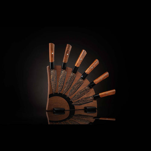 Kultro Black Flare Steak Knife Set - K22S-BLK-William Henry-Renee Taylor Gallery
