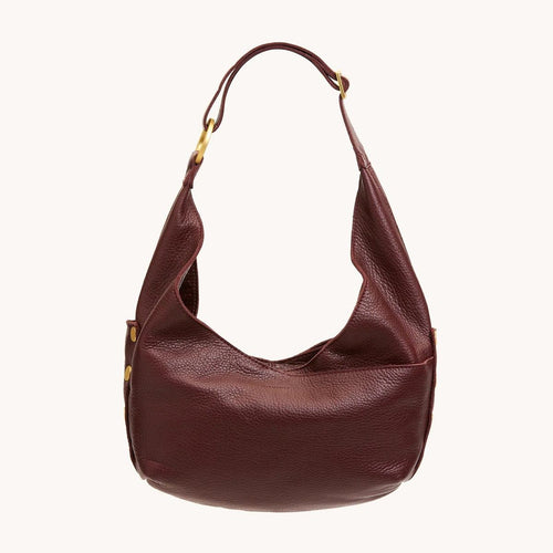 TOM ZIP MED - Cherrywood Pebble/Brushed Gold-Hammitt-Renee Taylor Gallery