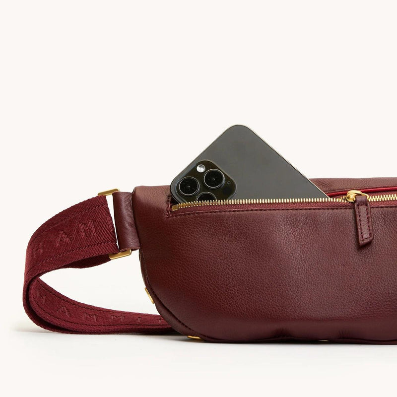 CHARLES CROSSBODY MED - Cherrywood Pebble/Brushed Gold-Hammitt-Renee Taylor Gallery
