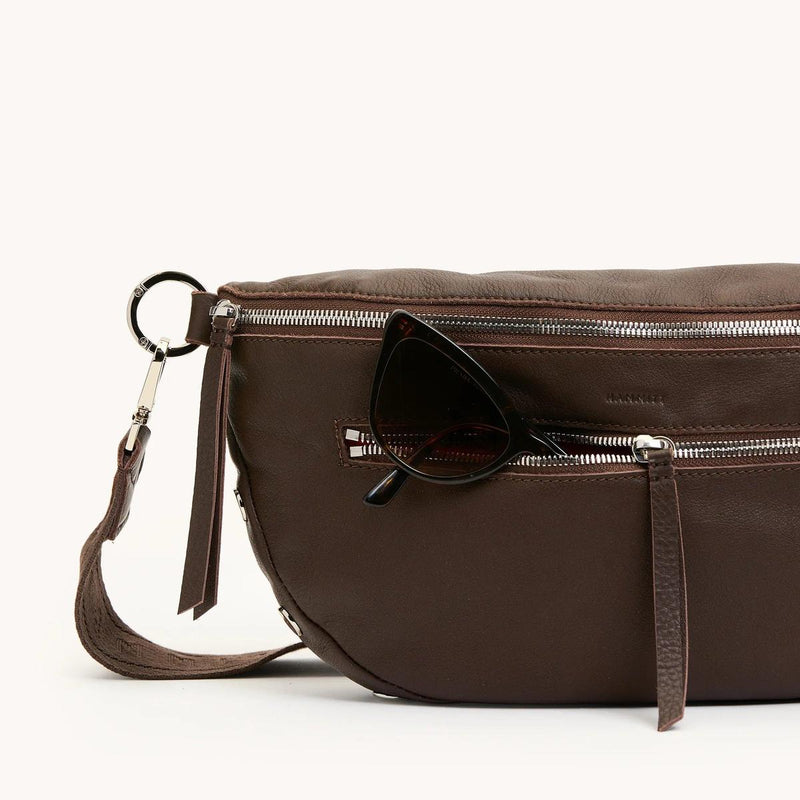 CHARLES CROSSBODY LRG - Espresso Pebble/Silver-Hammitt-Renee Taylor Gallery