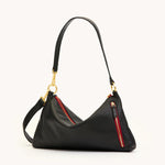 KYLE MED - Black/Brushed Gold Red Zip-Hammitt-Renee Taylor Gallery
