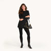 KYLE MED - Black/Brushed Gold Red Zip-Hammitt-Renee Taylor Gallery