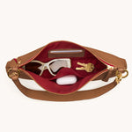 KYLE MED - Mahogany Pebble/Brushed Gold Red Zip-Hammitt-Renee Taylor Gallery