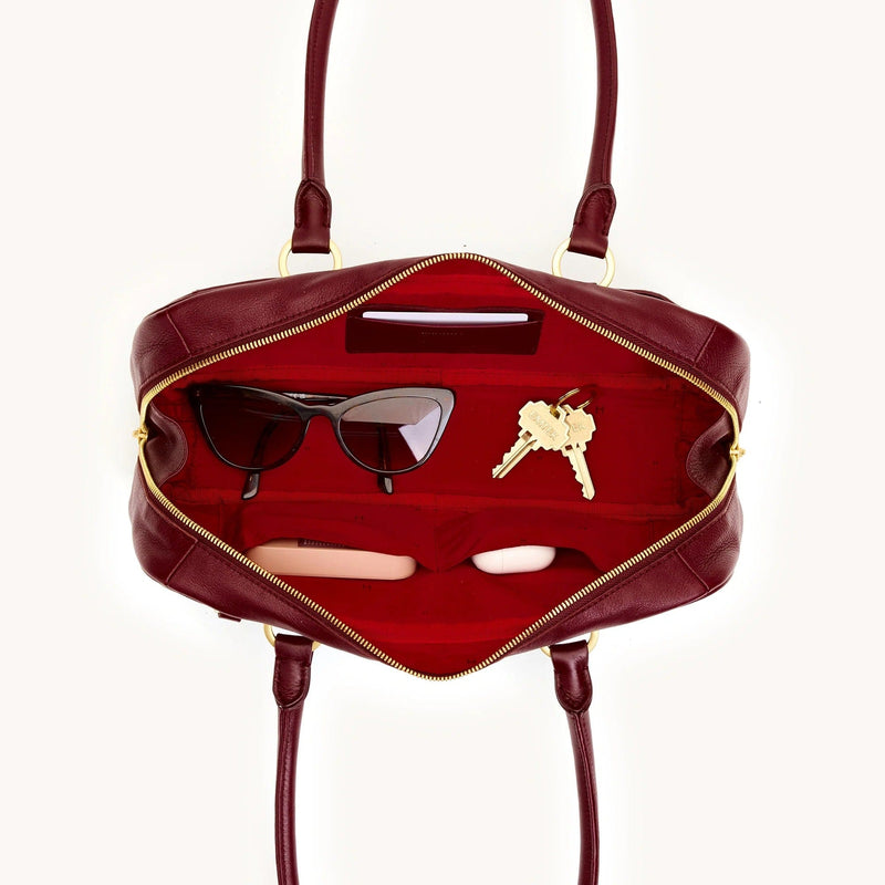 MEREDITH SML - Cherrywood Pebble/Brushed Gold-Hammitt-Renee Taylor Gallery