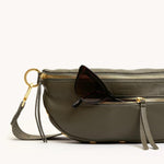 CHARLES CROSSBODY MED - Olive/Brushed Gold-Hammitt-Renee Taylor Gallery