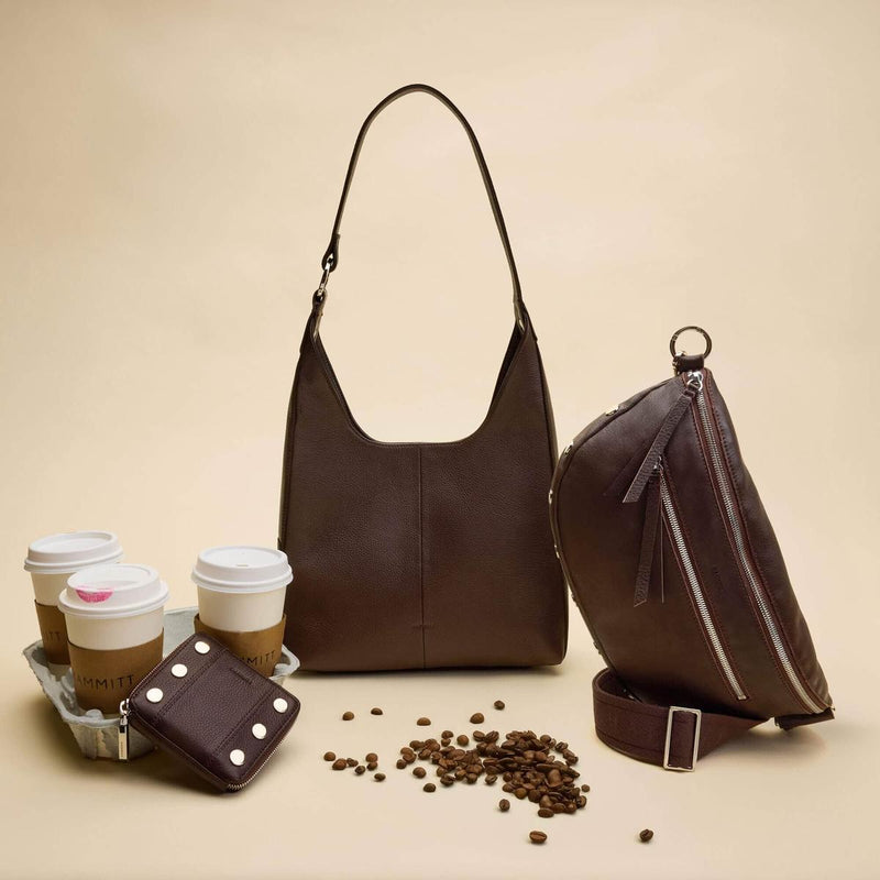 CHARLES CROSSBODY LRG - Espresso Pebble/Silver-Hammitt-Renee Taylor Gallery