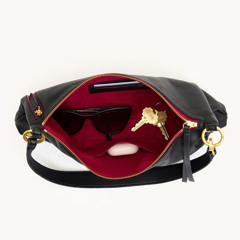KYLE MED - Black/Brushed Gold Red Zip-Hammitt-Renee Taylor Gallery