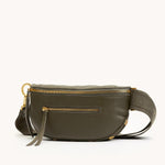CHARLES CROSSBODY MED - Olive/Brushed Gold-Hammitt-Renee Taylor Gallery