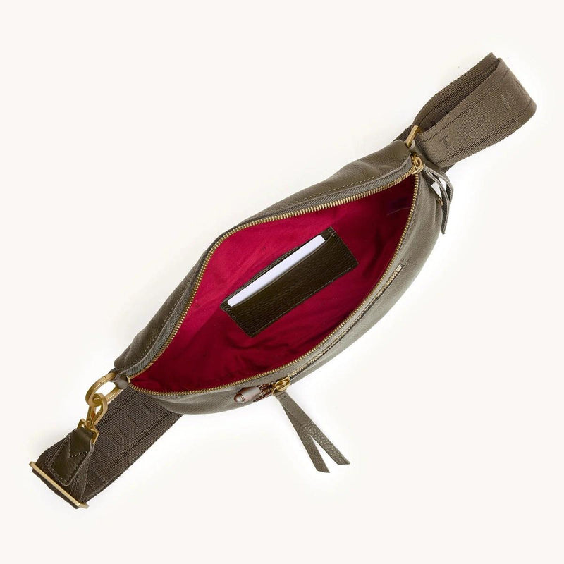 CHARLES CROSSBODY MED - Olive/Brushed Gold-Hammitt-Renee Taylor Gallery
