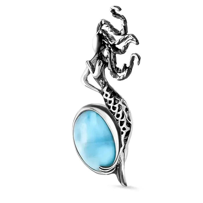 Mermaid Necklace - Nmerm00-00-Marahlago Larimar-Renee Taylor Gallery