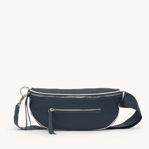 CHARLES CROSSBODY MED - Nautical Navy/Silver-Hammitt-Renee Taylor Gallery