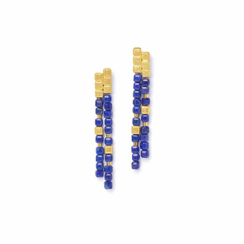 Cusenia Lapis Earrings - 1520000236-Bernd Wolf-Renee Taylor Gallery