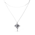 Multi Strand Chain Necklace with Manta Ray – COL2043MTL0000U-UNO de 50-Renee Taylor Gallery