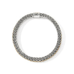 Icon 8mm Bracelet, Reversible Gold, Sterling Silver - BUZZ990401RV-John Hardy-Renee Taylor Gallery
