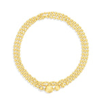 "IVY" Hand Engraved 18K Gold & Diamond Convertible Necklace – CS34-538-Nanis-Renee Taylor Gallery