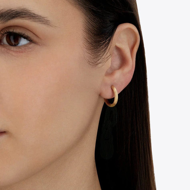 "LIBERA" 18K Large Gold Hoop Earrings - OA5-602-Nanis-Renee Taylor Gallery