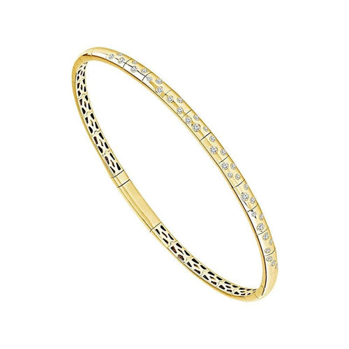14K Yellow Gold Diamond Flexible Bangle Bracelet - FSBG5452S8Y-IDD LUXE-Renee Taylor Gallery