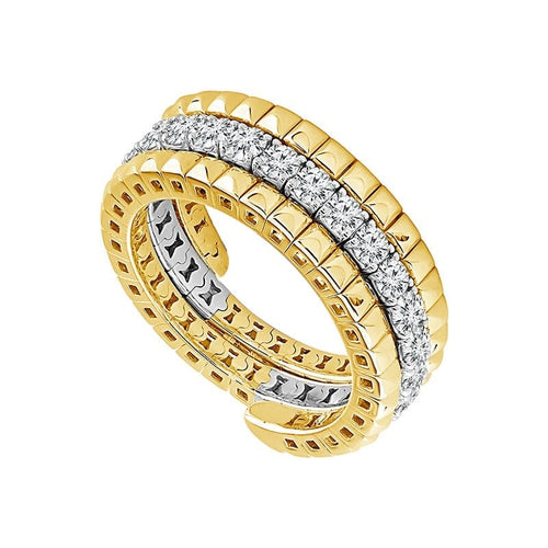 14K Yellow & White Gold Round Diamond Flexible Eternity Band - FSRT5068RDS8YW4-iDD-Renee Taylor Gallery