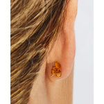 "AZURE" 18K Gold Aquamarine Stud Earrings – OA6-597-Nanis-Renee Taylor Gallery