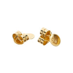 "AZURE" 18K Gold Aquamarine Stud Earrings – OA6-597-Nanis-Renee Taylor Gallery