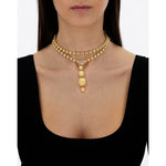 "IVY" Hand Engraved 18K Gold & Diamond Convertible Necklace – CS34-538-Nanis-Renee Taylor Gallery
