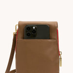 VIP MOBILE - Mahogany Pebble/Brushed Gold Red Zip-Hammitt-Renee Taylor Gallery