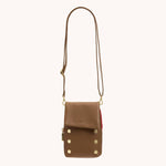 VIP MOBILE - Mahogany Pebble/Brushed Gold Red Zip-Hammitt-Renee Taylor Gallery