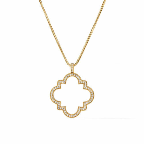 Odette Pendant Necklace-Cubic Zirconia - P172GCZ00-Julie Vos-Renee Taylor Gallery