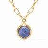 Solara Statement Necklace-Iridescent Tanzanite Blue - N586GITB00-Julie Vos-Renee Taylor Gallery
