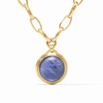 Solara Statement Necklace-Iridescent Tanzanite Blue - N586GITB00-Julie Vos-Renee Taylor Gallery