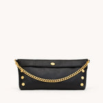 INVITATION CLUTCH - Black/Brushed Gold