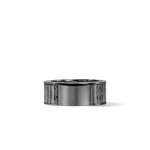 Carved Chain Treated Black Onyx & Dark Silver Ring - RMS988021BRDBONHE-John Hardy-Renee Taylor Gallery