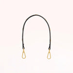 Riveted Shoulder Strap - Black Pebbled/Brushed Gold-Hammitt-Renee Taylor Gallery