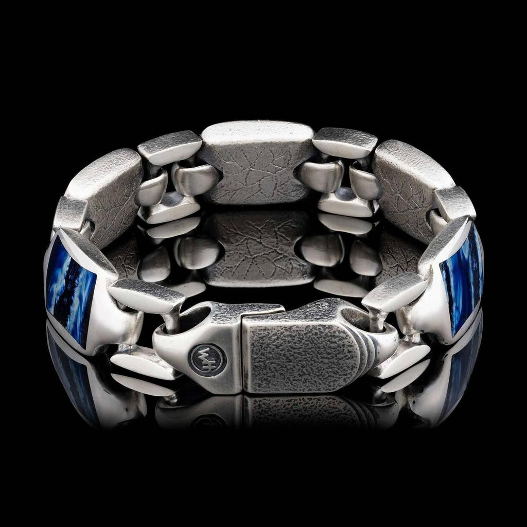 Men's Blue Mammoth Retro Bracelet - BR13 MT BL-William Henry-Renee Taylor Gallery