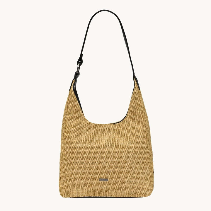 TIM MED - Noir Smooth Raffia/Gunmetal-Hammitt-Renee Taylor Gallery