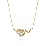 14K White & Yellow Gold Diamond Swirl Bar Necklace - NK8031M45JJ-Gabriel & Co.-Renee Taylor Gallery