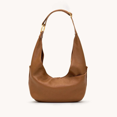 TOM ZIP MED - Mahogany Pebble/Brushed Gold Red Zip-Hammitt-Renee Taylor Gallery