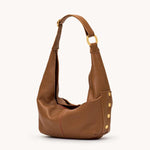 TOM ZIP MED - Mahogany Pebble/Brushed Gold Red Zip-Hammitt-Renee Taylor Gallery