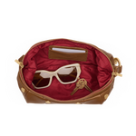 ERICA SML - Mahogany Pebble/Brushed Gold/Red Zip-Hammitt-Renee Taylor Gallery