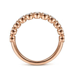 14K Rose Gold Diamond Stackable Ring - LR51932K45JJ-Gabriel & Co.-Renee Taylor Gallery