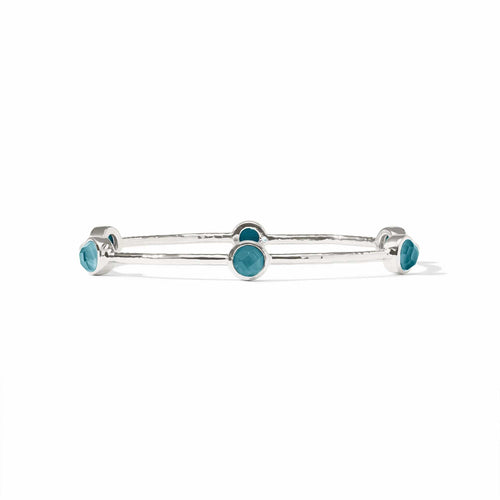 Milano Iridescent Montana Blue Luxe Bangle - BG047SIPE-Julie Vos-Renee Taylor Gallery