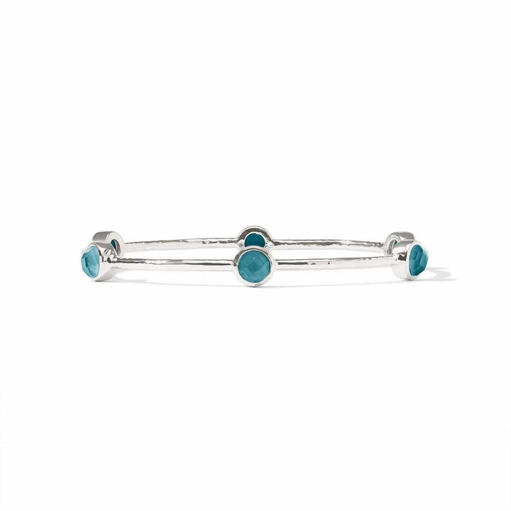 Milano Iridescent Montana Blue Luxe Bangle - BG047SIPE-Julie Vos-Renee Taylor Gallery