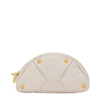 SHELLEY POUCH - Calla Lily White/Brushed Gold Hammered-Hammitt-Renee Taylor Gallery