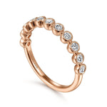 14K Rose Gold Diamond Stackable Ring - LR51932K45JJ-Gabriel & Co.-Renee Taylor Gallery