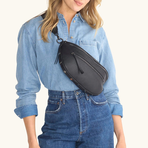 CHARLES CROSSBODY LRG - Black/Gunmetal-Hammitt-Renee Taylor Gallery